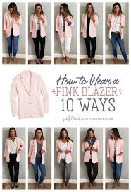 pink blazer outfit