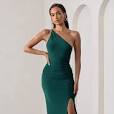 green formal dress