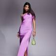 purple formal dress